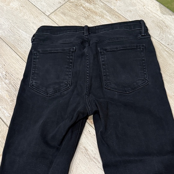 Just Black Denim Black Distressed Women's Jeans size 29 Preloved - Picture 5 of 5